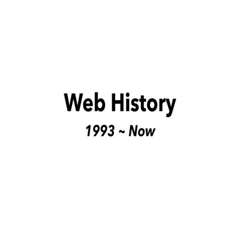 Laboratorio di Web Design Base - 2014/15 - Web History