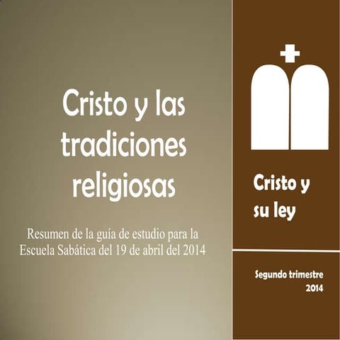 Cristo y las tradiciones religiosas