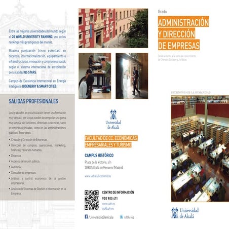 Ciencias Sociales y Jurídicas - Grado en Administración y dirección de empresas