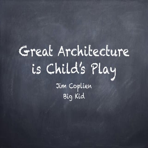 ASAS 2014 - Jim Coplien