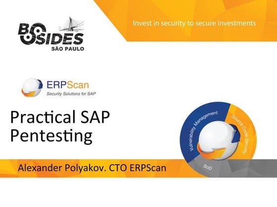 Practical SAP pentesting (B-Sides San Paulo)