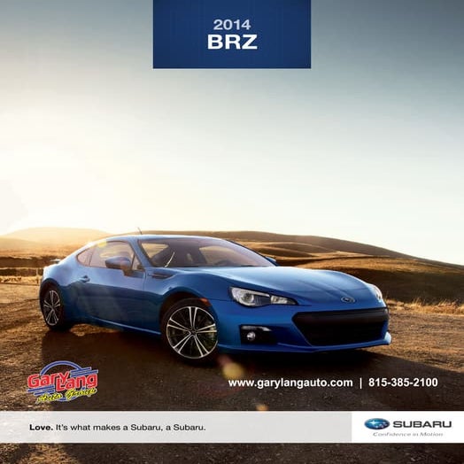 2014 Subaru BRZ Brochure