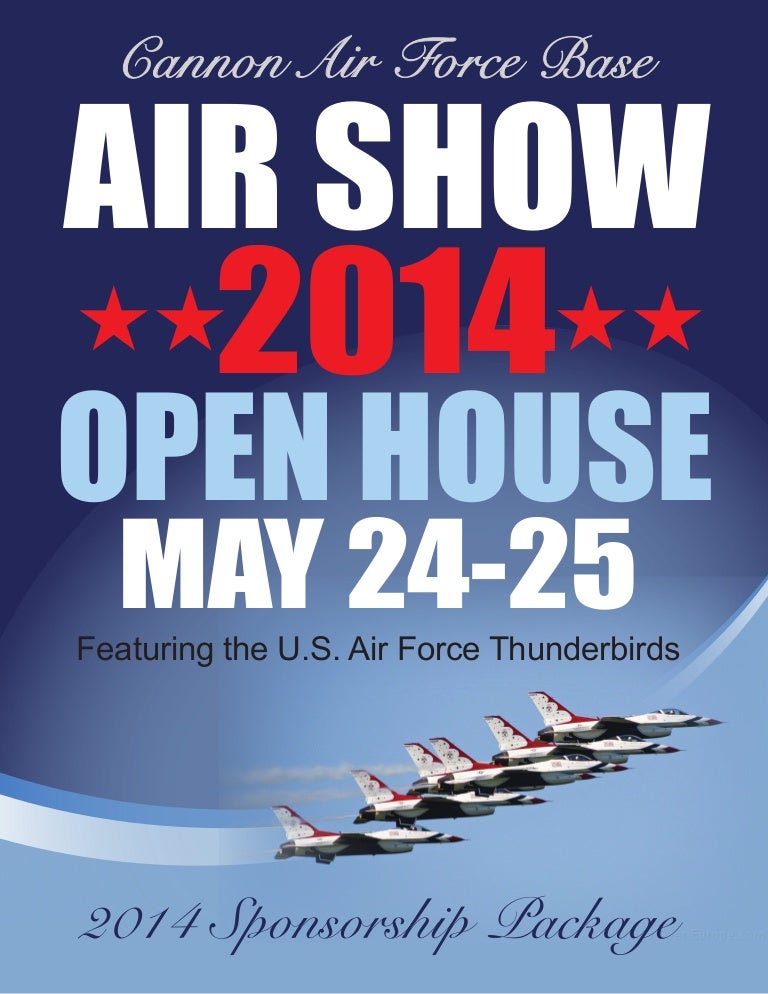 cannon afb air show sponsorship package air force show flyer