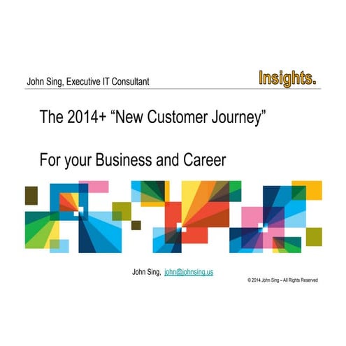 Tutorial on the McKinsey/Harvard "Customer Decision Journey" by John Sing