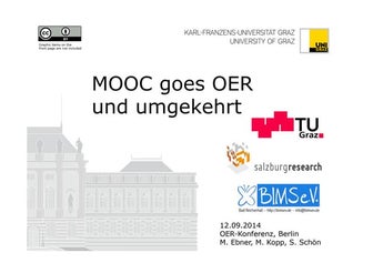 MOOC goes OER und umgekehrt