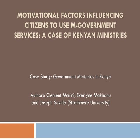 2014 e learning innovations conference motivation factors marini, makhanu & s...