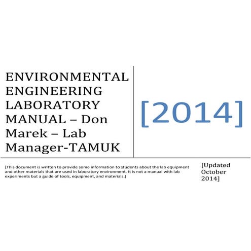 2014 environmental engineeringlabmanual