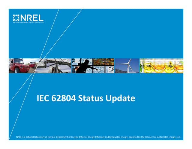 IEC 62804 Status Update | PDF