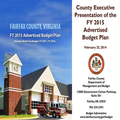 Fairfax County's FY 2015 Advertised Budget Plan