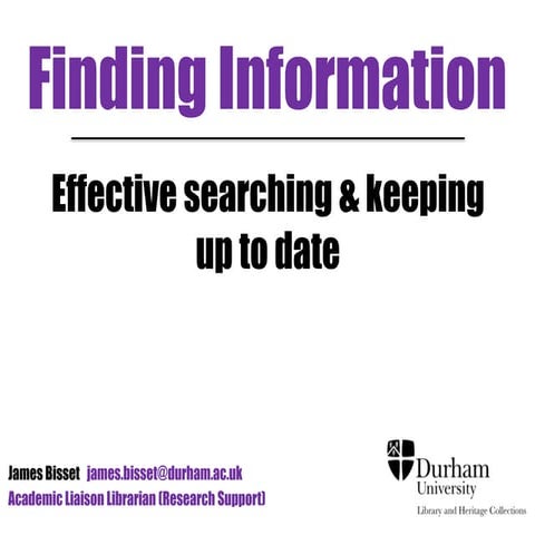 Finding Information | PPT