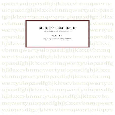 2014 guide de recherche rsg 2014