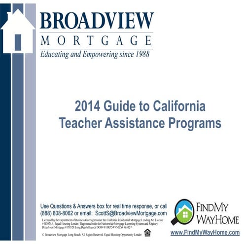 2014 Guide to California Teacher Loans - Video