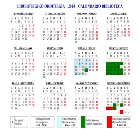 2014 haur liburutegi-egutegia