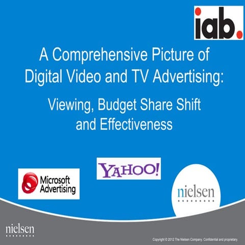 ANTS.vn - Nielsen / IAB - Digital Video and TV Advertising Viewing Budget Sha...