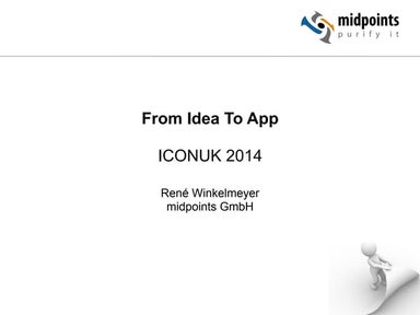 ICONUK 2014 - From Idea To App