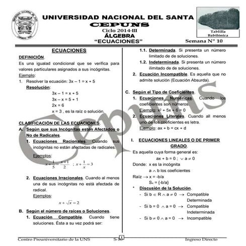 2014 iii 10 ecuaciones