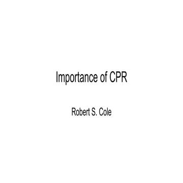 2014 importance of cpr  eastern or ems conference