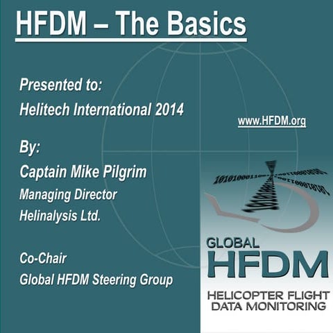 Introduction to Global Helicopter Flight Data Monitoring