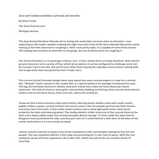 2014 jeep grand cherokee altitude 4...