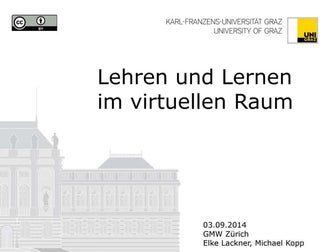 Lehren und Lernen im virtuellen Raum