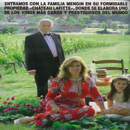 "La familia Mengin en su formidable propiedad Lafitte" - Hola.com
