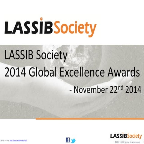 2014 LASSIB Society Global Excellence Awards