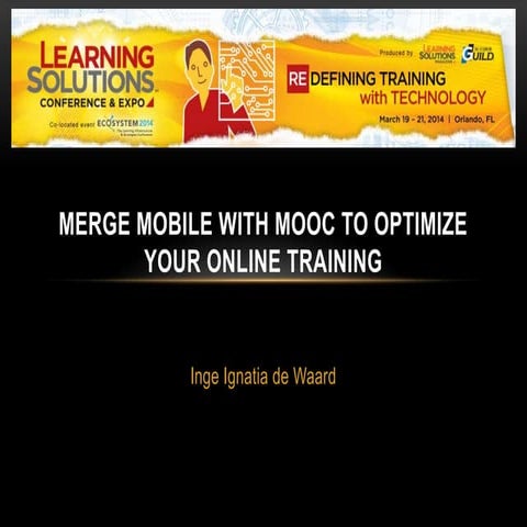 Merging social media, mobile learning, MOOC options
