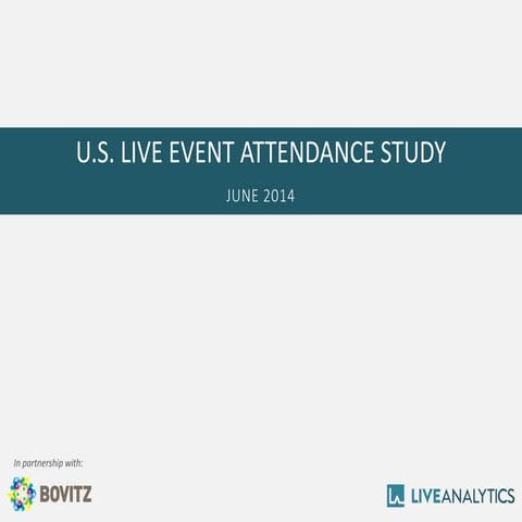 U.S. Live Event Attendance Study