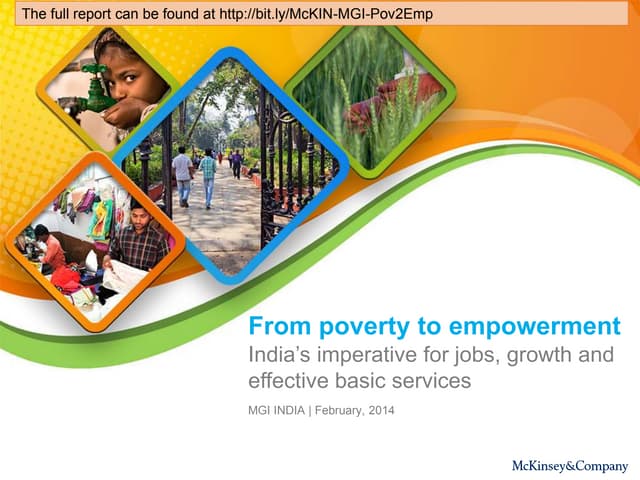 MGI: From poverty to empowerment: India’s imperative for jobs, growth, and ef...