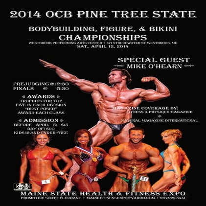 2014 OCB Pine Tree State Event Poster Top