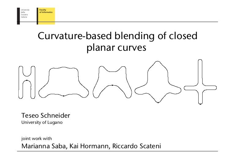 Curvaturebased blending of closed planar curves