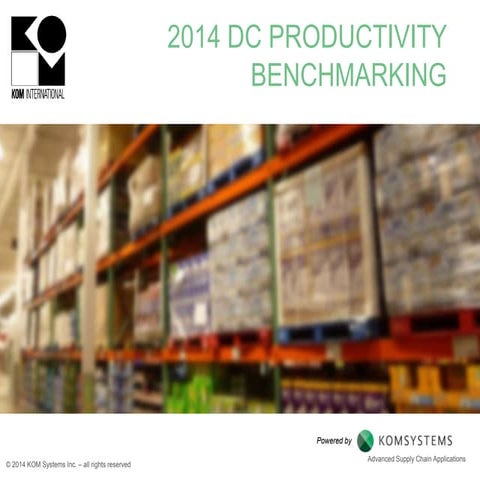 Why Benchmark Warehouse Productivity?