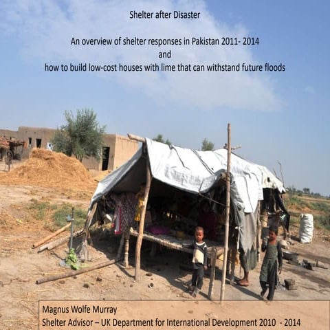 Shelter response in Pakistan - summary of 4 years work