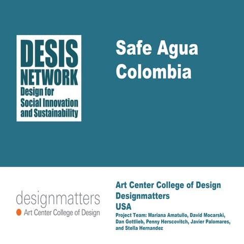 2014 Designmatters safe agua