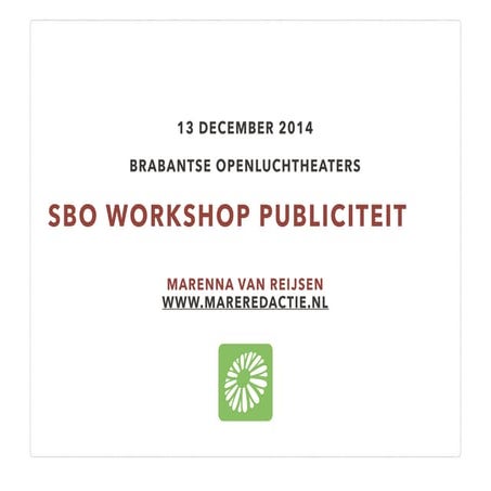 Publiciteit en communicatie voor openluchttheaters.key