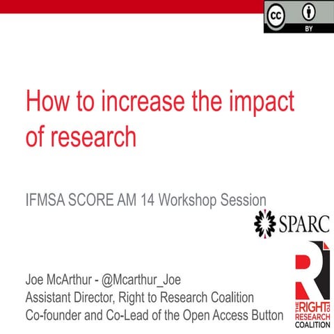 2014 SCORE Workshop Long Presentation