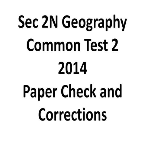 2014 sec 2 n geography ct2 answers