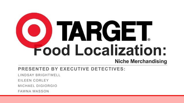 2014 Target Case Competition