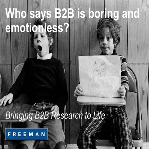 Who Says B2B Research is Boring and Emotionless? 