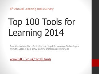 Top 100 Tools for Learning 2014
