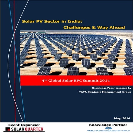 Solar PV Sector in India: Challenges & Way Ahead
