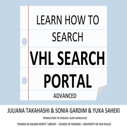 Learn how to search VHL Search Portal - advanced (tutorial)