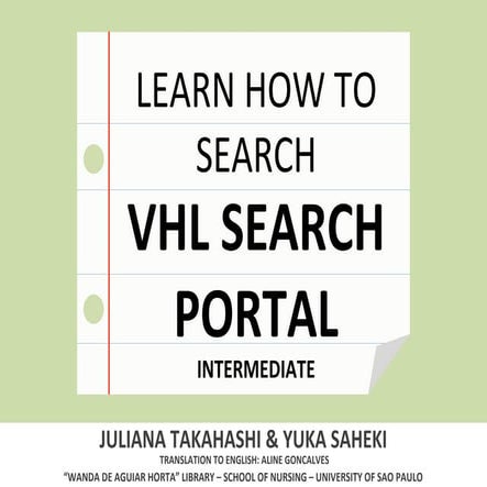 Learn how to search VHL Search Portal - intermediate (tutorial)