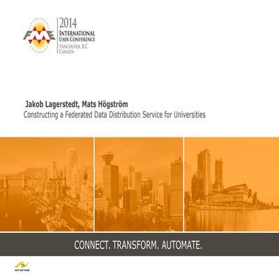 Constructing a Federated Data Distribution Service for Universities