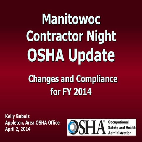 Contractor Night OSHA Update | PDF