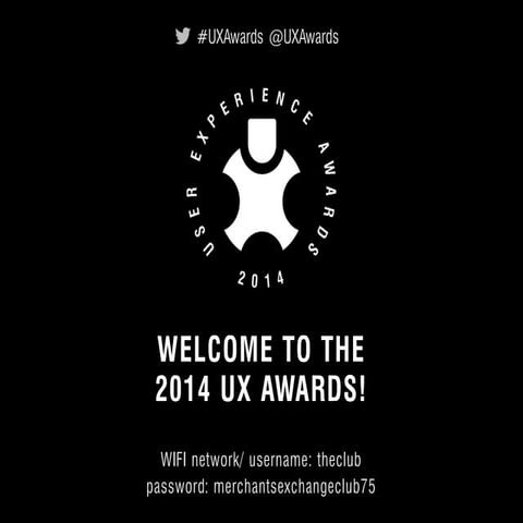 UX Awards 2014 Keynote