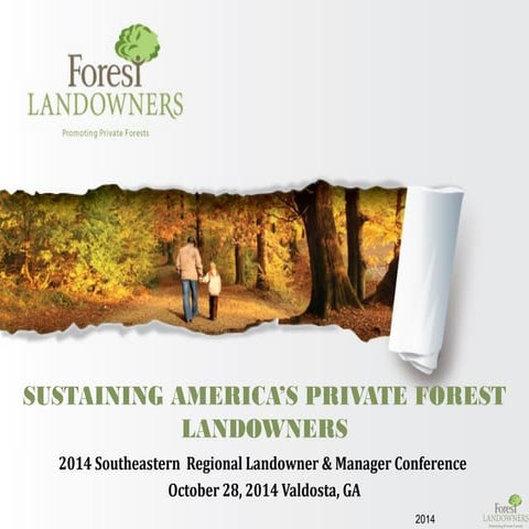 “Hot issues related to the Sustainability of SE US Forests.” Scott Jones, CEO...