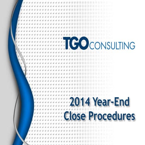 2014 Year End Closing for Microsoft Dynamics GP