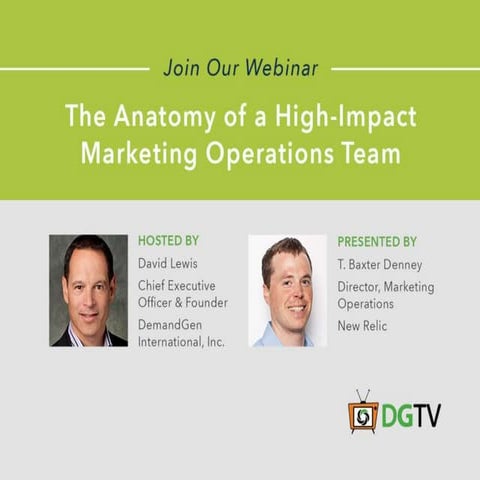 The Anatomy of a High-Impact Marketing Operations Team