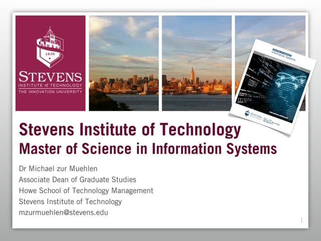 Stevens MSIS - New Student Orientation